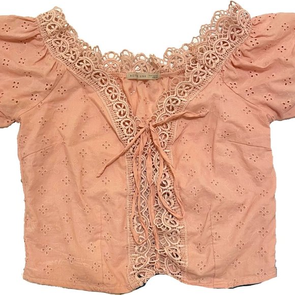 Active USA Pink Top - Picture 1 of 4